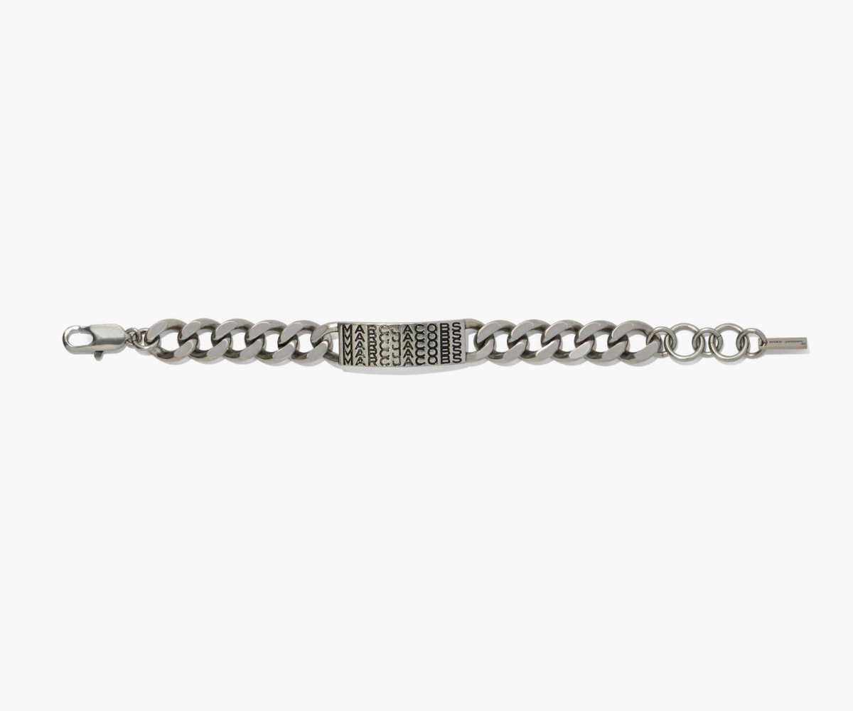 Marc Jacobs Barcode Monogram ID Chain Bracelet Argent | SVDPQR-340