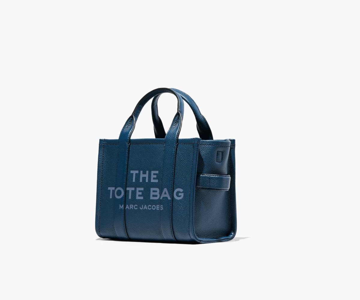 Marc Jacobs Cuir Mini Tote Bag Bleu | QEWSRZ-265