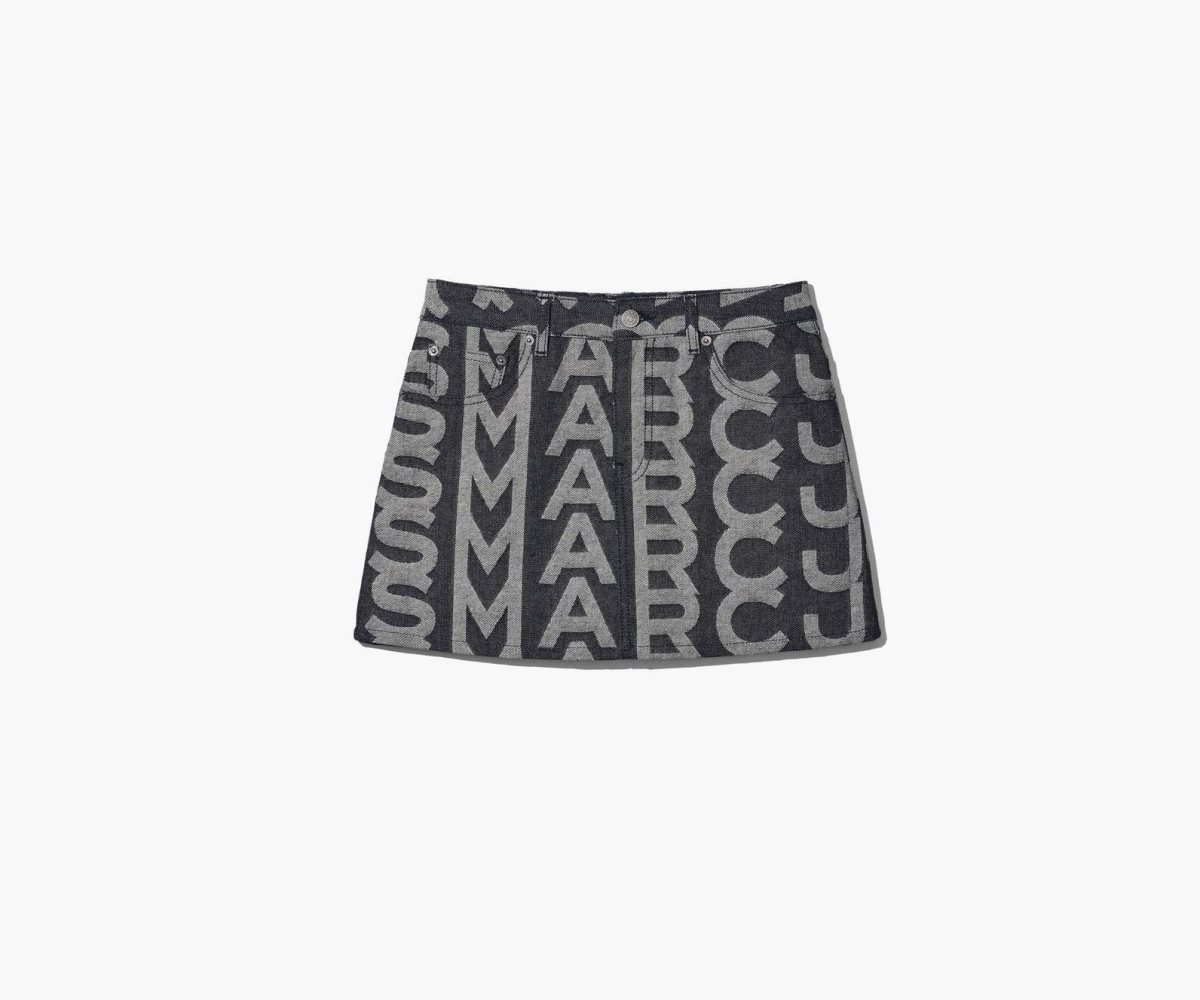 Marc Jacobs Monogram Denim Mini Skirt Bleu | XFJBZC-870
