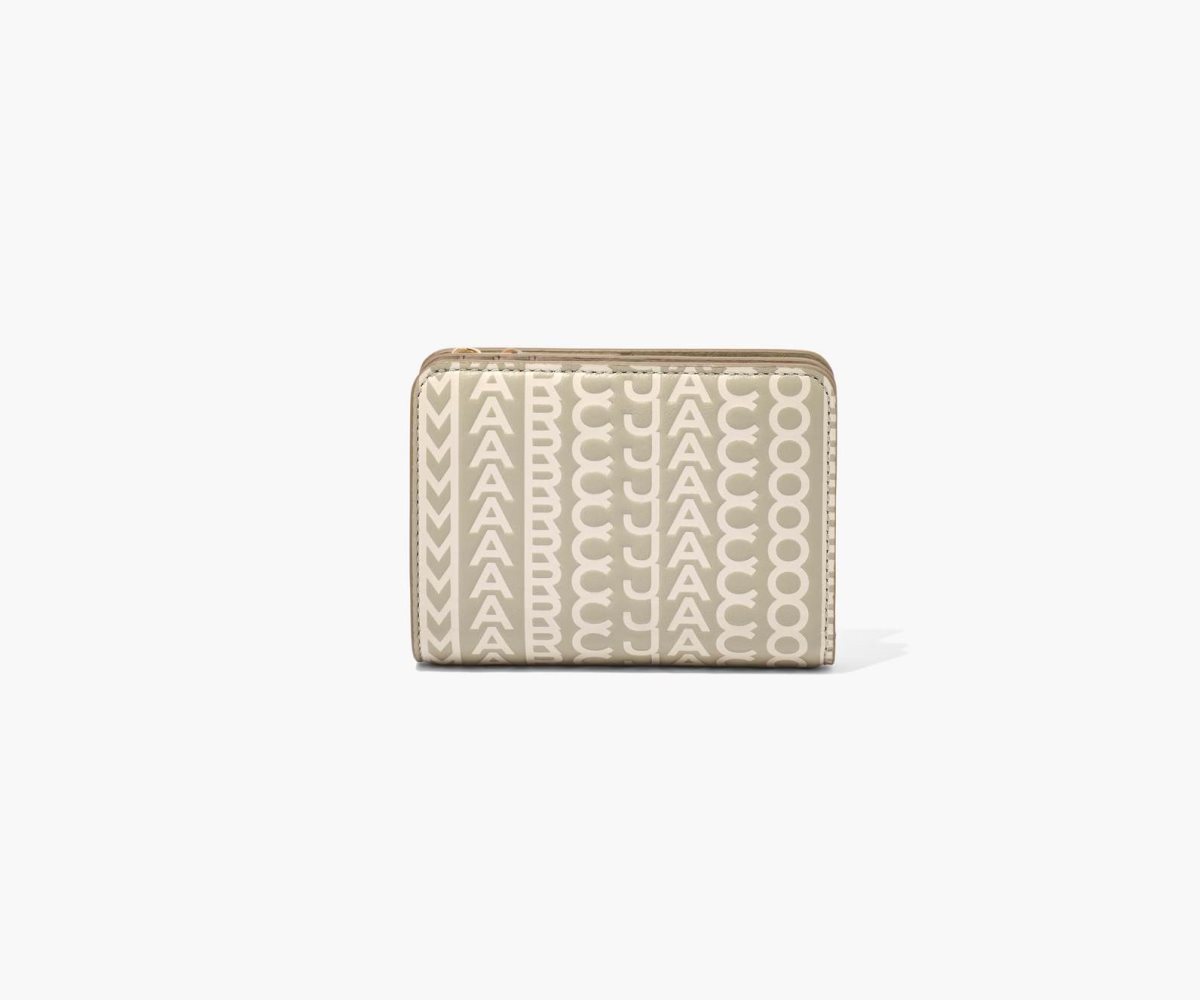 Marc Jacobs Monogram Mini Compact Wallet Kaki | GVYBWR-876