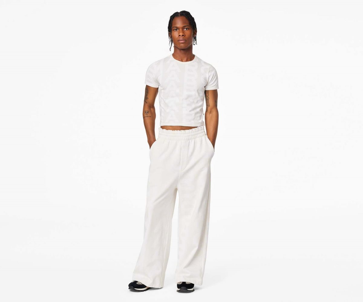 Marc Jacobs Monogram Oversized Sweatpants Blanche | LJXKBQ-407
