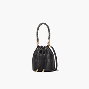 Marc Jacobs Cuir Micro Bucket Bag Noir | YQAMBR-970
