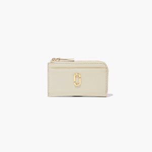 Marc Jacobs J Marc Top Zip Multi Wallet Blanche | KHGAQU-671
