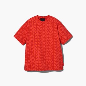 Marc Jacobs Monogram Big T-Shirt Orange Rouge | PCIWKO-410