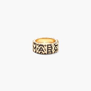 Marc Jacobs Monogram Engraved Ring Doré | WFIDSZ-130