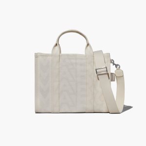 Marc Jacobs Outline Monogram Medium Tote Bag Blanche | MVTPEN-147