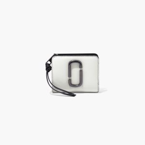 Marc Jacobs Snapshot Mini Compact Wallet Noir Blanche | VSBALG-012