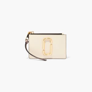 Marc Jacobs Snapshot Top Zip Multi Wallet Blanche Multicolore | UHLGEJ-624